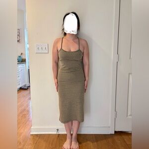 Elegant Houndstooth Camisole Dress